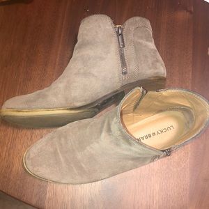 Lucky Brand Suede Ankle Booties